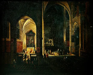 Interieur van een kerk